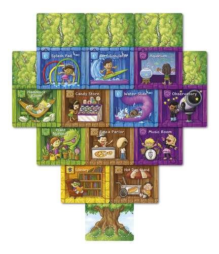 Monopolis Best Treehouse Ever Base Tabletop, Board and Card Game