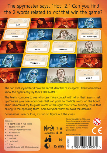 Monopolis Codenames Base Tabletop, Board and Card Game