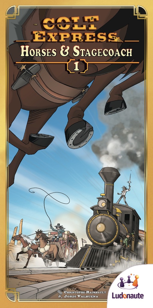 Monopolis Colt Express Express Horse and Stagecoach Expansion Tabletop, Board and Card Game