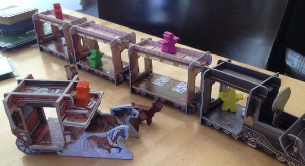 Monopolis Colt Express Express Horse and Stagecoach Expansion Tabletop, Board and Card Game