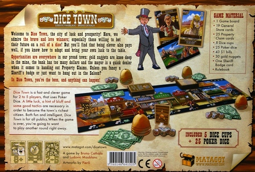 Monopolis Dice Town Base Tabletop, Board and Card Game