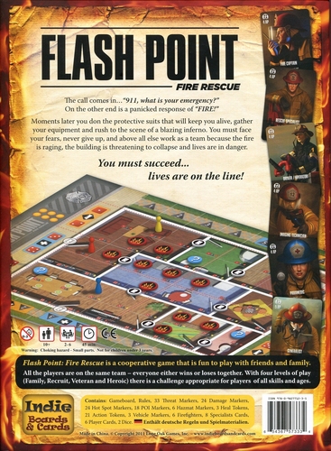 Monopolis Flash Point Fire Rescue Base Tabletop, Board and Card Game