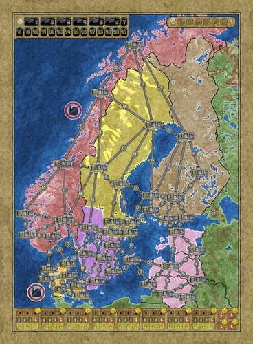 Monopolis Power Grid: Northern Europe/United Kingdom & Ireland Tabletop, Board and Card Game