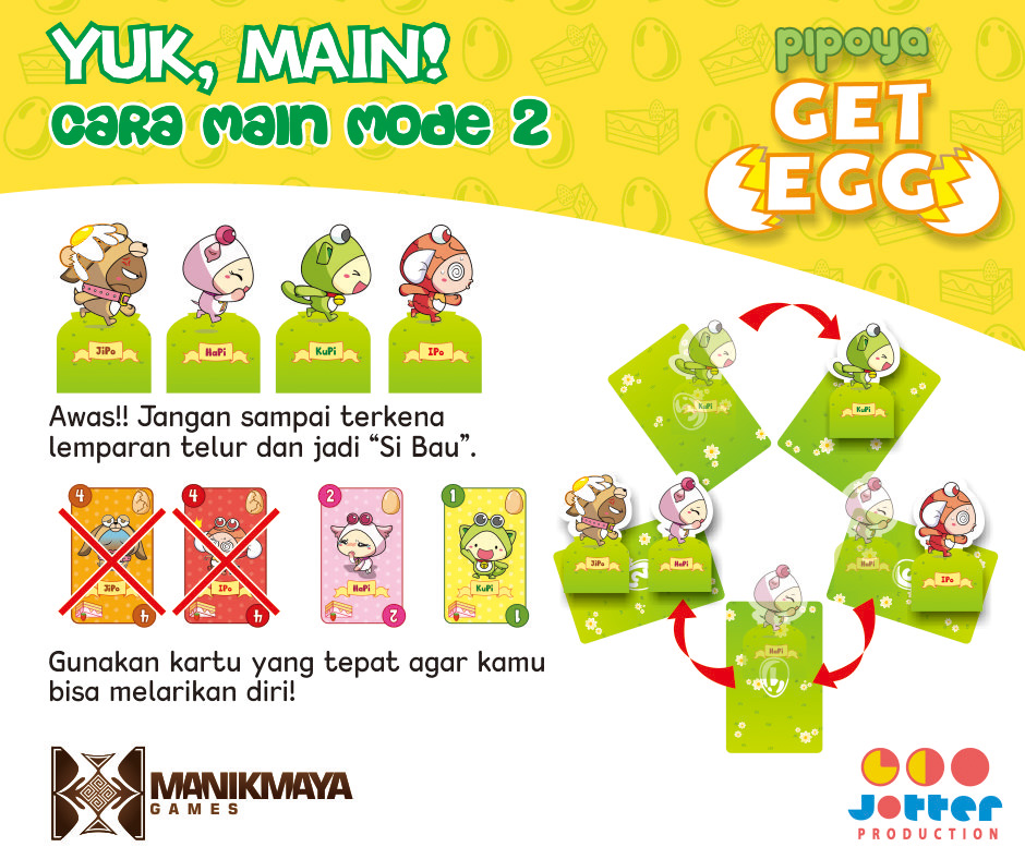 Monopolis Pipoya Get Egg Base Tabletop, Board and Card Game