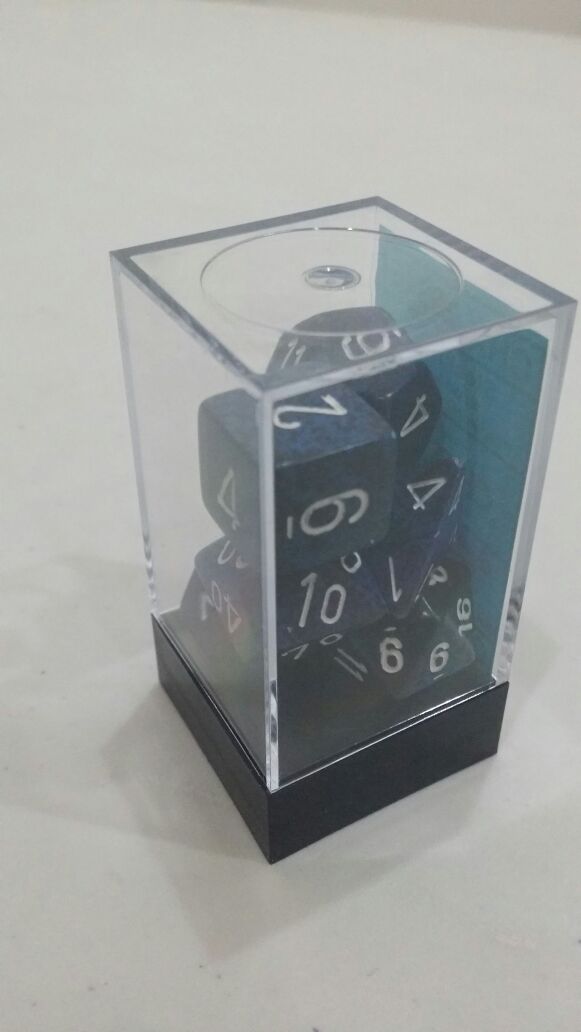 Monopolis Polyhedral 7 Die Chessex Dice Set Speckled Stealth Accessories Tabletop, Board and Card Game