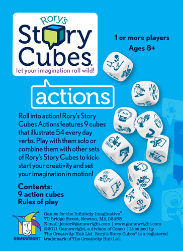 Monopolis Rory Story Cube Actions Base Tabletop, Board and Card Game