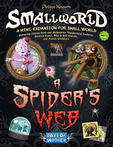 Monopolis Small World a Spiders Web Expansion Tabletop, Board and Card Game
