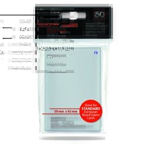 Monopolis Ultra Pro Euro 59x92 Card Sleeve Board Game Accessories