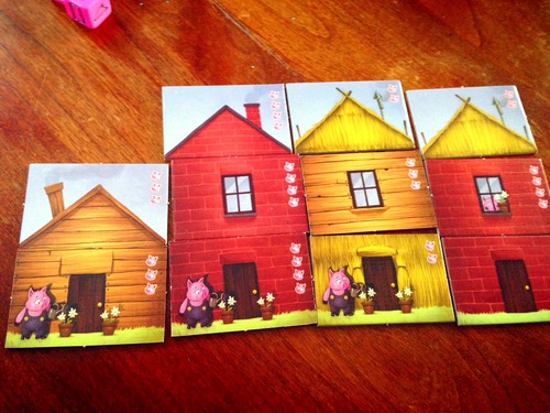 Monopolis The Three Little Pigs Board Game Base Tabletop, Board and Card Game