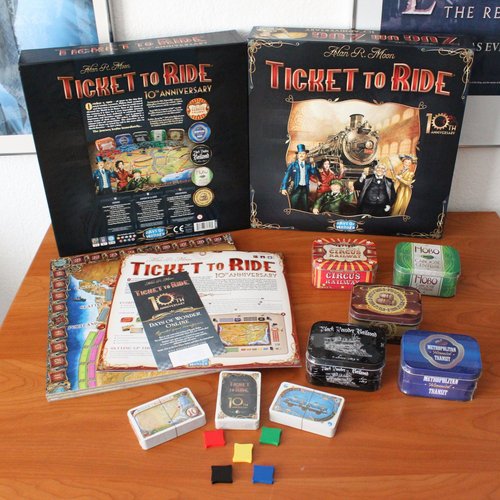 Monopolis Ticket to Ride 10th Anniversary Base Tabletop, Board and Card Game