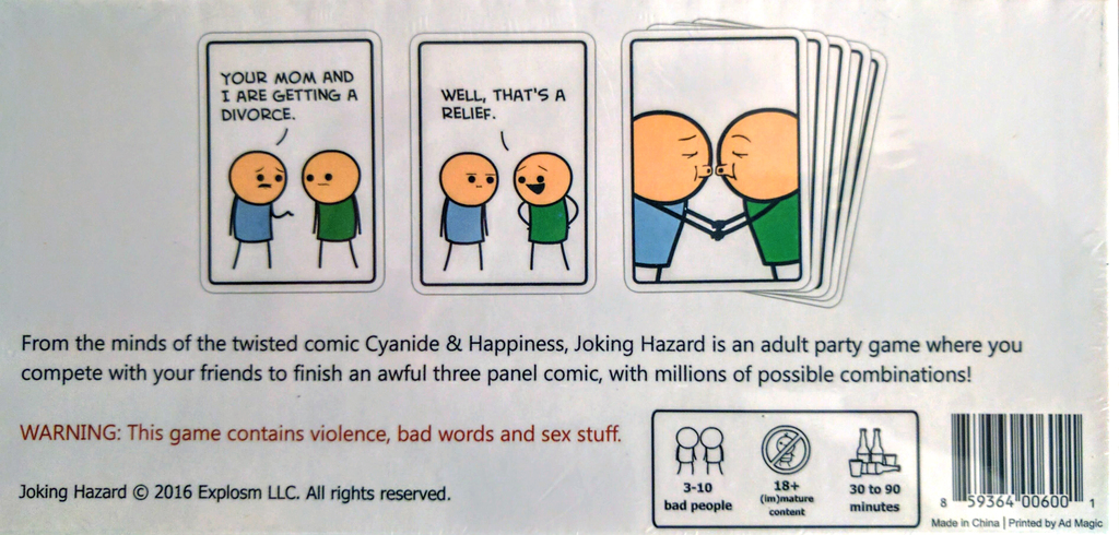 Monopolis Joking Hazard Base Tabletop, Board and Card Game
