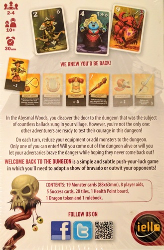 Monopolis Welcome Back to the Dungeon Board Game Base Tabletop, Board and Card Game