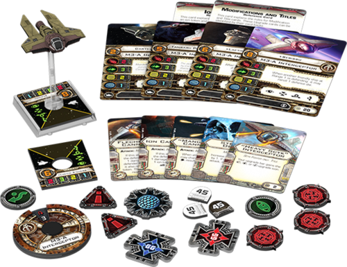 Star Wars X-Wing Miniatures Game M3-A Interceptor Expansion Pack Monopolis Star Wars X Wing M3-A Expansion Tabletop, Board and Card Game
