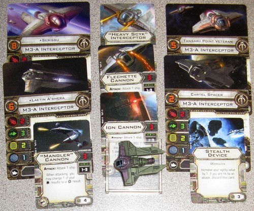 Star Wars X-Wing Miniatures Game M3-A Interceptor Expansion Pack Monopolis Star Wars X Wing M3-A Expansion Tabletop, Board and Card Game