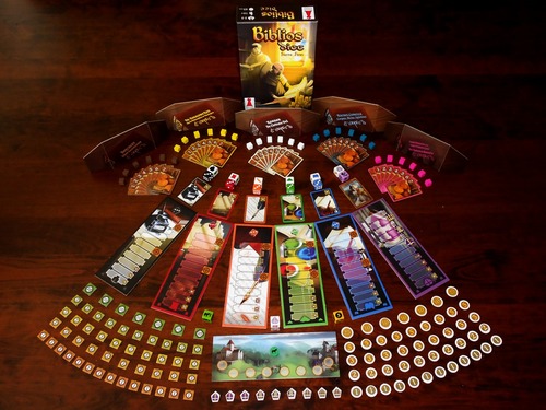 Monopolis Biblios Dice Base Tabletop, Board and Card Game
