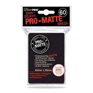 Monopolis Ultra Pro Black Pro Matte 62x89 Small Card Sleeve Board Game Accessories
