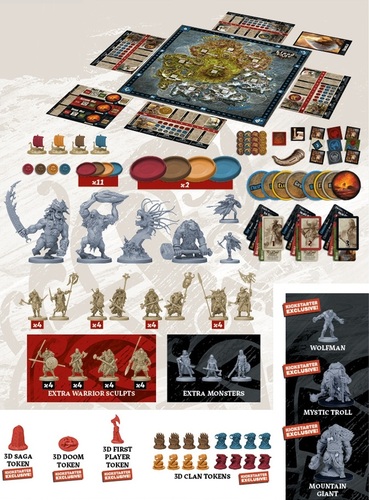 Monopolis Blood Rage Base Tabletop, Board and Card Game