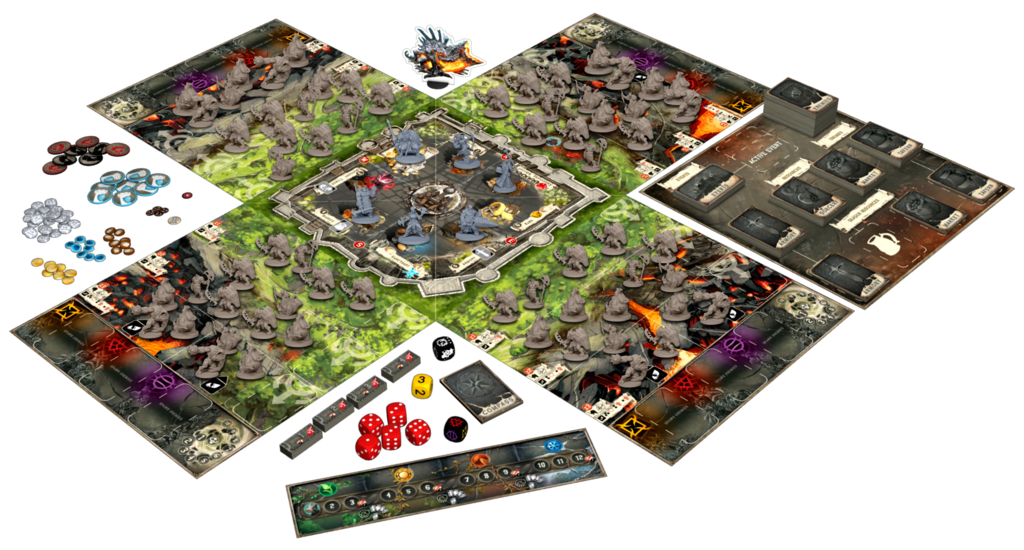 Monopolis B-Sieged Sons of the Abyss Base Tabletop, Board and Card Game