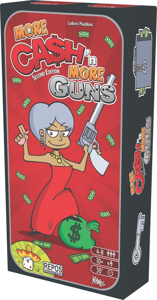 Monopolis Cash and Guns 2nd Edition Expansion Tabletop, Board and Card Game