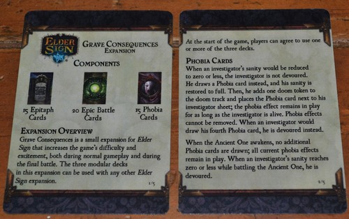 Monopolis Elder Sign Grave Consequences Expansion Tabletop, Board and Card Game