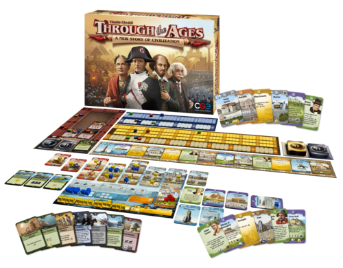 Monopolis Through the Ages a New Story of Civilization Base Tabletop, Board and Card Game