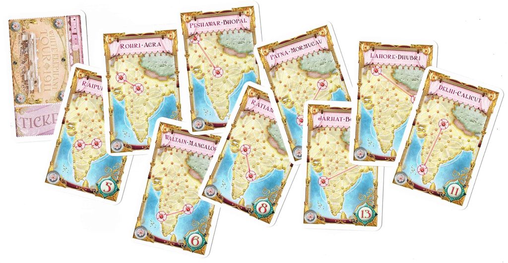Monopolis Ticket to Ride India and Swiss Expansion Tabletop, Board and Card Game