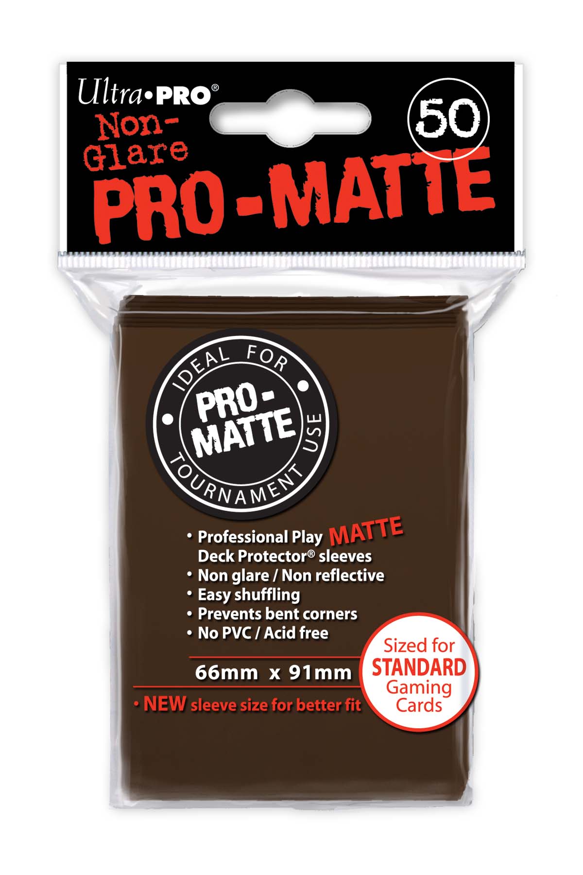 Monopolis Ultra Pro Brown Pro Matte 66x91 Standard Card Sleeve Board Game Accessories
