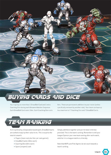 Monopolis DreadBall The Futuristic Sports Board Game Base Tabletop, Board and Card Game