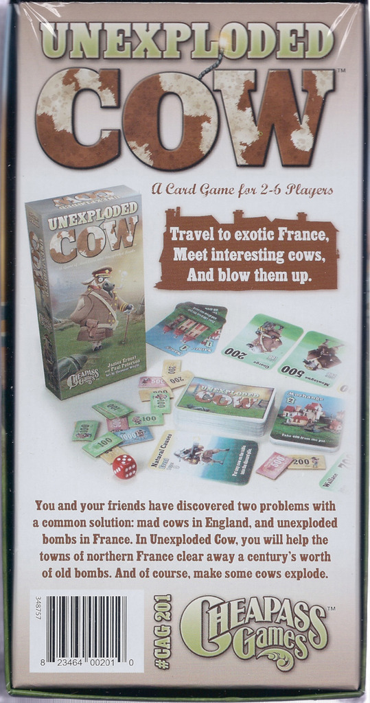 Monopolis Unexploded Cow Deluxe Edition Board Game Base Tabletop, Board and Card Game